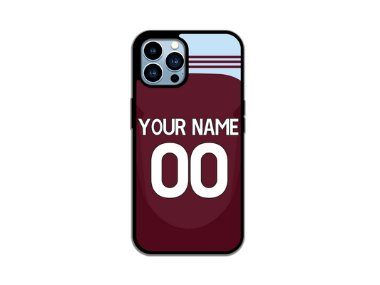 Aston Villa Shirt 24/25 Custom iPhone Case